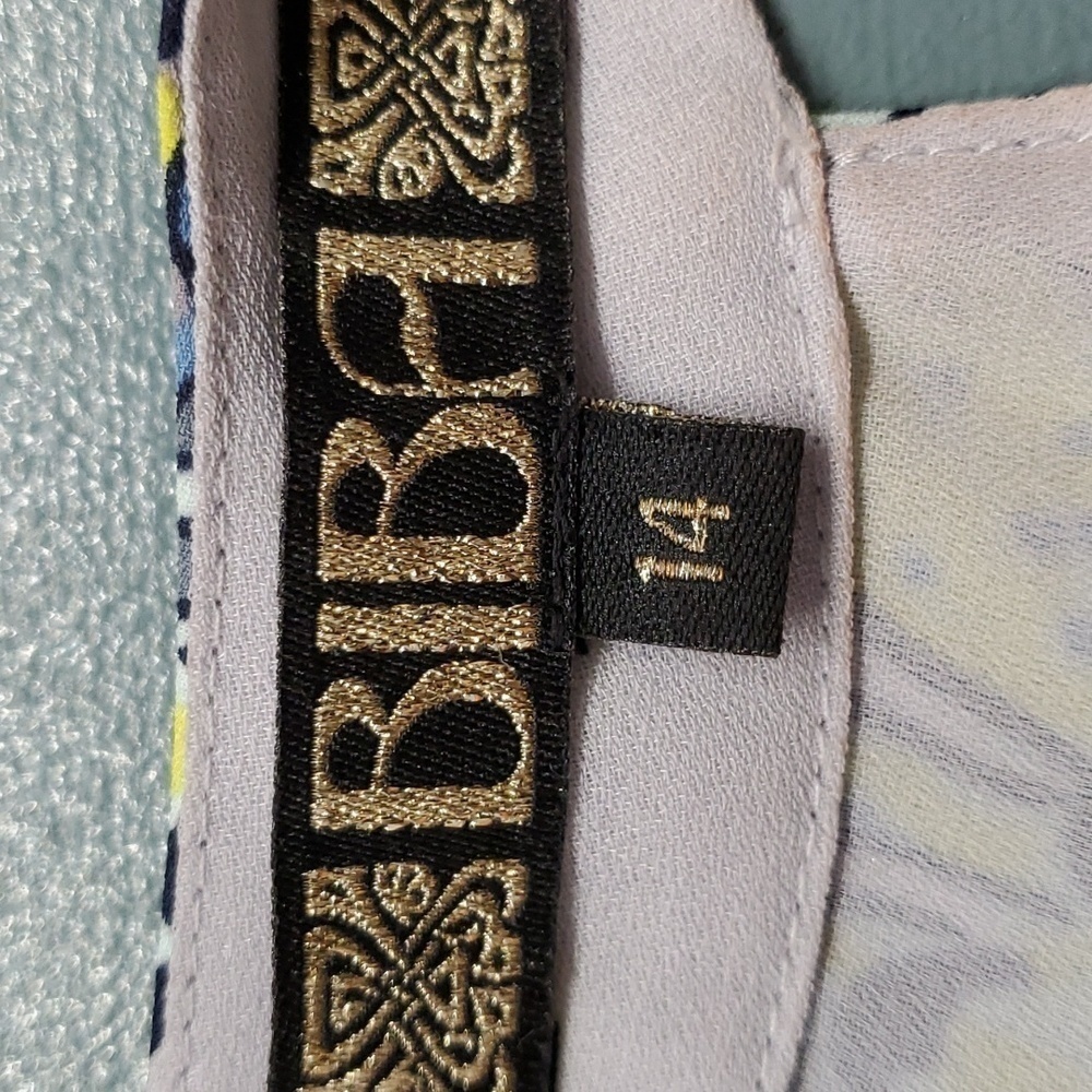 BIBA. DRESS, Size 14. Key‎ hole in front and back. Gold hardware. Ruffle … - Picture 8 of 11